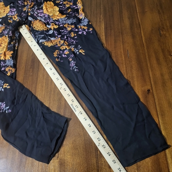 Anthropologie Silk Enbee Floral Jumpsuit Womens 0 XS Flawless - Picture 10 of 16